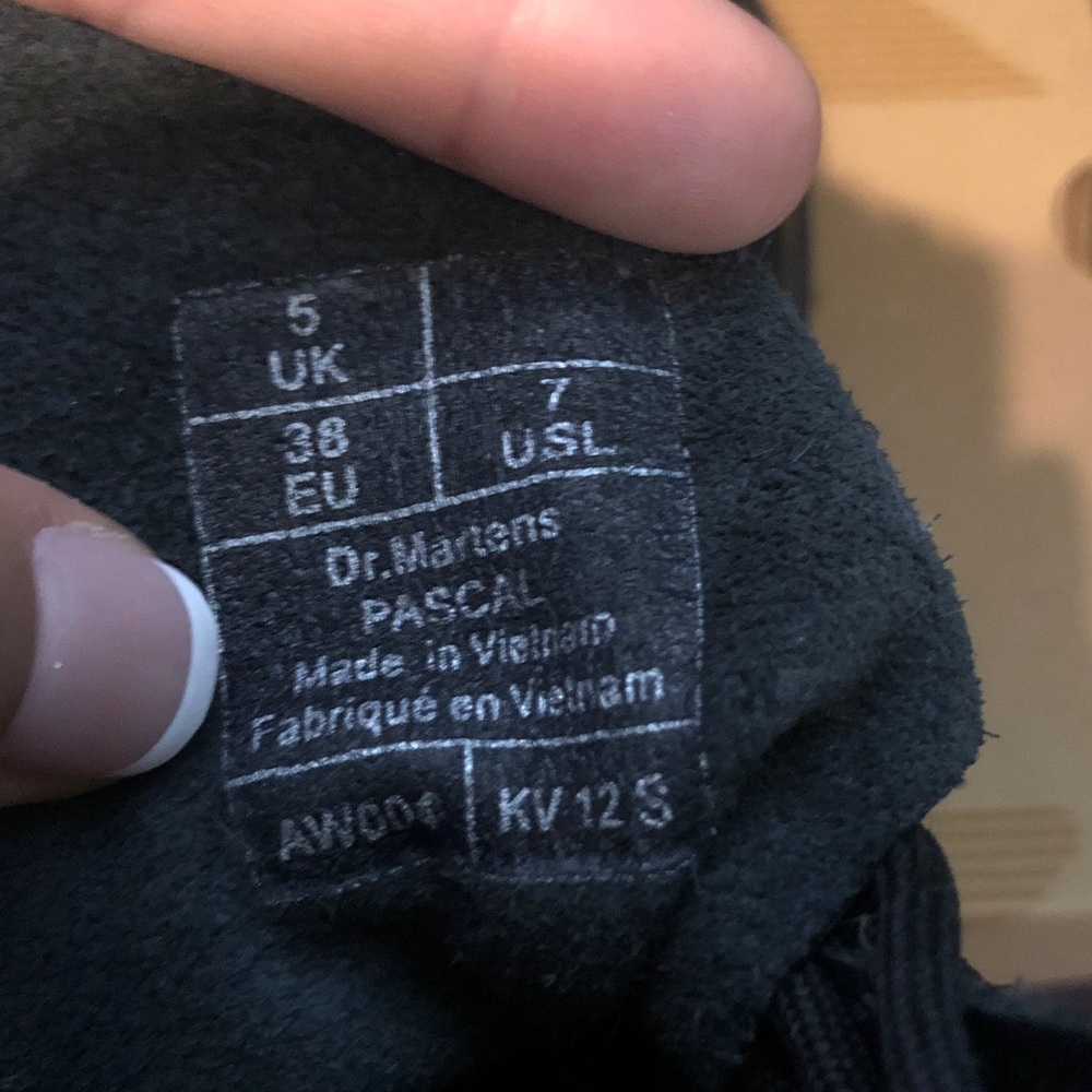 Dr. Martens Black Combat Boots - Picture 4 of 5